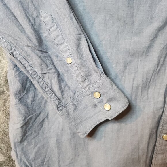 Original Penguin Heritage Slim Men's Button Down Long Size XXL Blue Casual EUC - Picture 4 of 10
